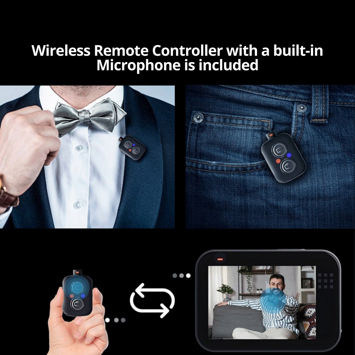 The Bigly Brothers Tribeca 2n2 Action Camera Vlogging Combo: 20M Waterproof With No Case, 64gb SdCard Included, 4K 60fps, 6-Axis Anti-Shake Stabilization, Dual Touch Screen, Wireless Remote Controller with a built-in Microphone for Extreme sports