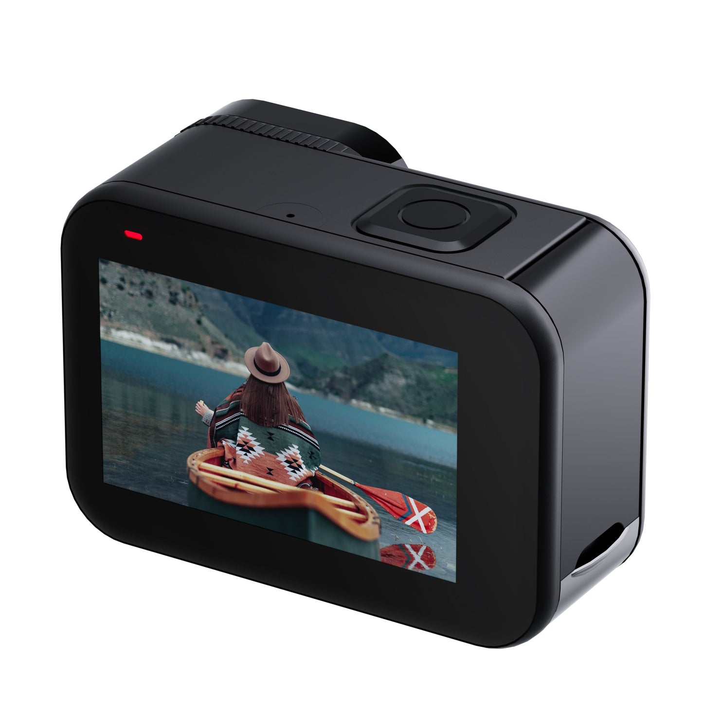 The Bigly Brothers Tribeca 2n2 Action Camera Vlogging Combo: 20M Waterproof With No Case, 64gb SdCard Included, 4K 60fps, 6-Axis Anti-Shake Stabilization, Dual Touch Screen, Wireless Remote Controller with a built-in Microphone for Extreme sports