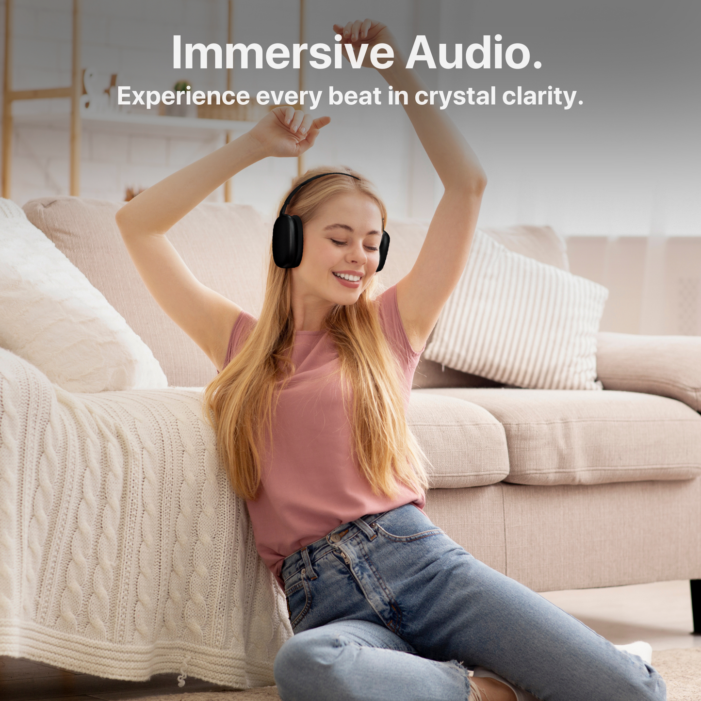 The Bigly Brothers AirPro 2.0 Wireless Over-Ear Headphones, Active Noise Cancellation, Personalized Audio, USB-C Charging, Compatible with Apple, Android, Xbox, PS5, PS4, PC, & Mac