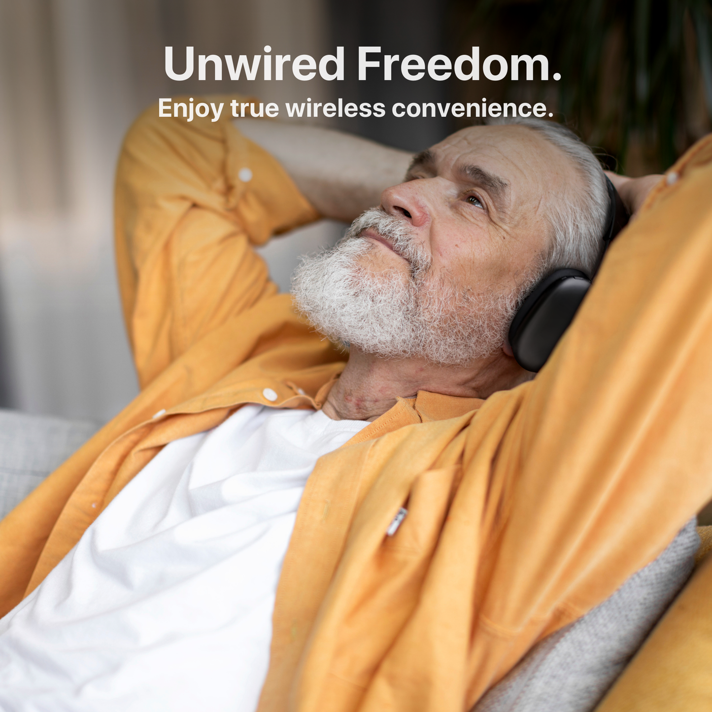 The Bigly Brothers AirPro 2.0 Wireless Over-Ear Headphones, Active Noise Cancellation, Personalized Audio, USB-C Charging, Compatible with Apple, Android, Xbox, PS5, PS4, PC, & Mac