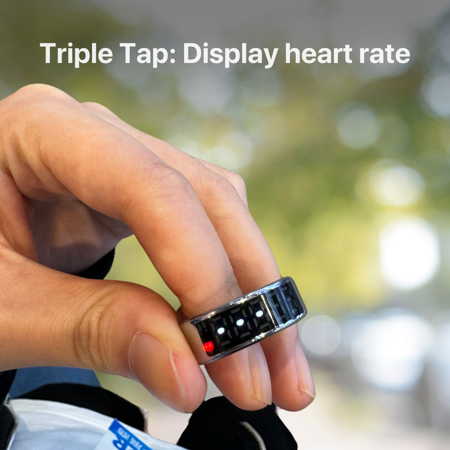 The Bigly Night Shade 1 AI Smart Ring  - Sleep/Heart and Health Tracker 4th gen chip technology,  Up To 10 Days Battery Life,  No APP Subscription (Black, Size 9)