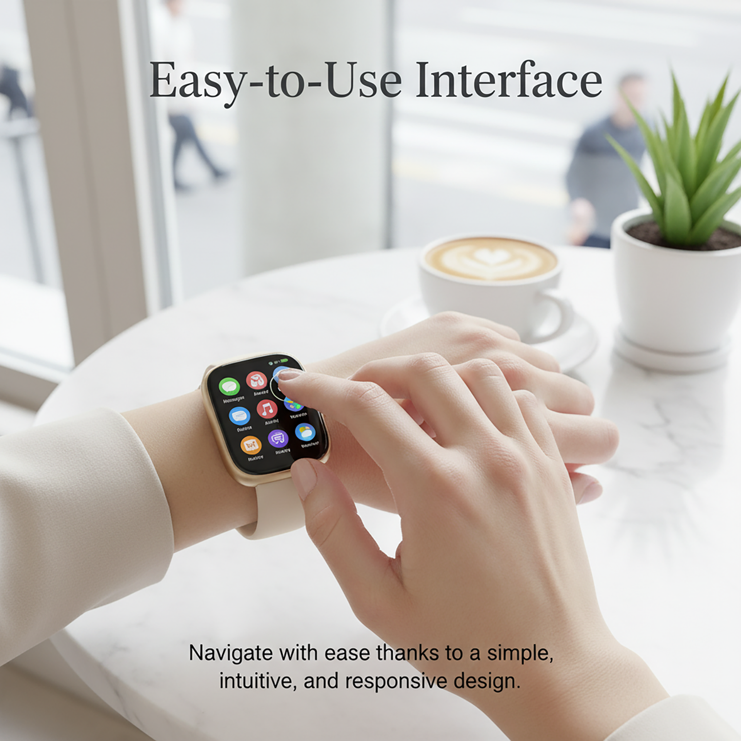 The Bigly Brothers All-in-1 Smart Watch for Women, Sports Watch with Call/Text, Heart Rate, Blood Pressure, Oxygen Level Monitor, Sleep Tracker, 110+ Sport Modes, IP68 Waterproof