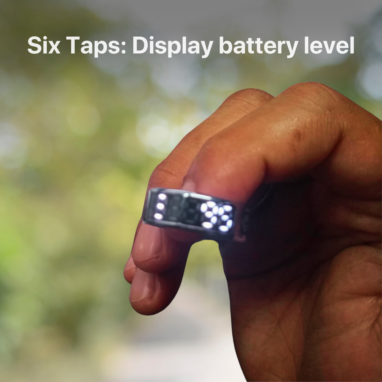 The Bigly Night Shade 1 AI Smart Ring  - Sleep/Heart and Health Tracker 4th gen chip technology,  Up To 10 Days Battery Life,  No APP Subscription (Black, Size 9)