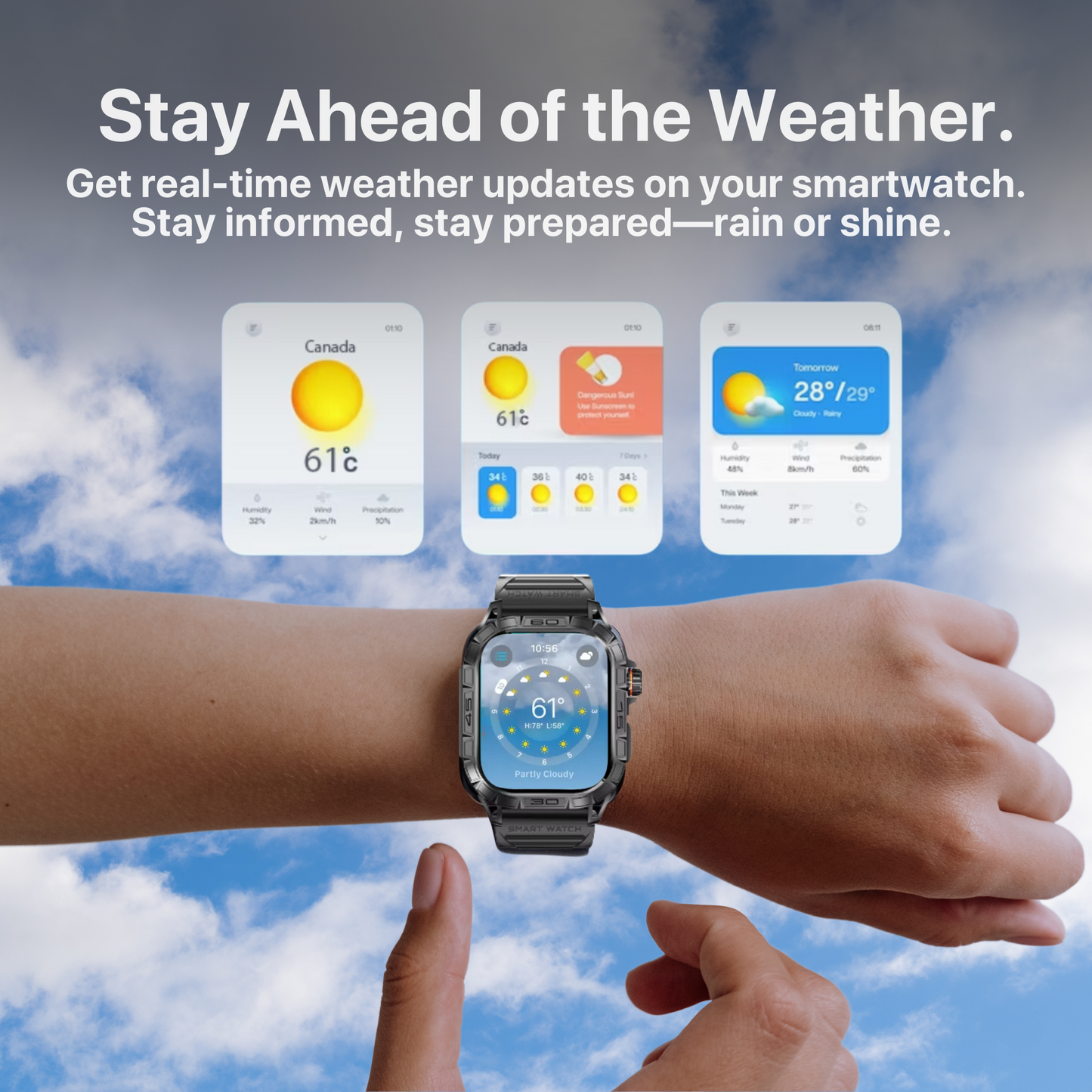 The Bigly Brothers All-in-1 Smart Watch, Men’s Watch Amoled Display with Call/Text, Heart Rate, Blood Pressure, Oxygen Level Monitor, Sleep Tracker, 110+ Sport Modes, IP68 Waterproof