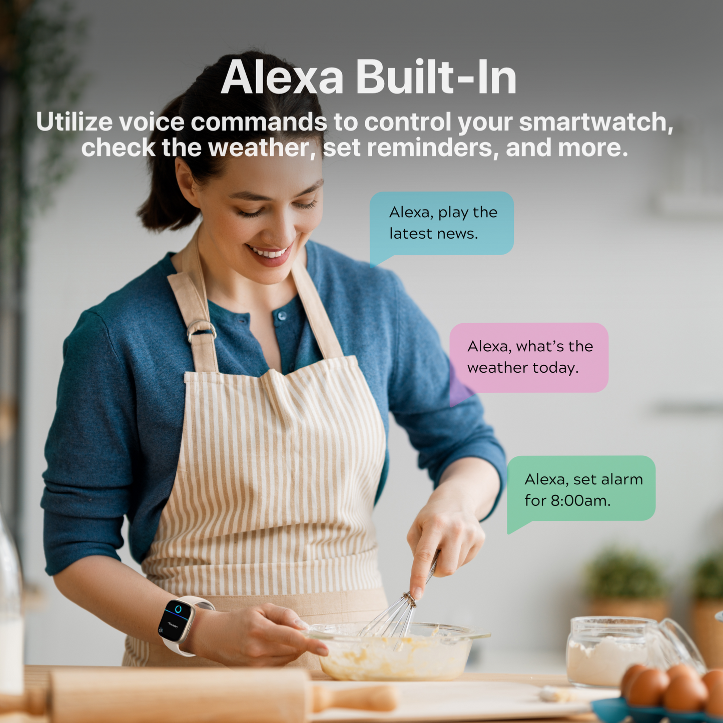 The Bigly Brothers All-in-1 Smart Watch for Women, Sports Watch with Call/Text, Heart Rate, Blood Pressure, Oxygen Level Monitor, Sleep Tracker, 110+ Sport Modes, IP68 Waterproof