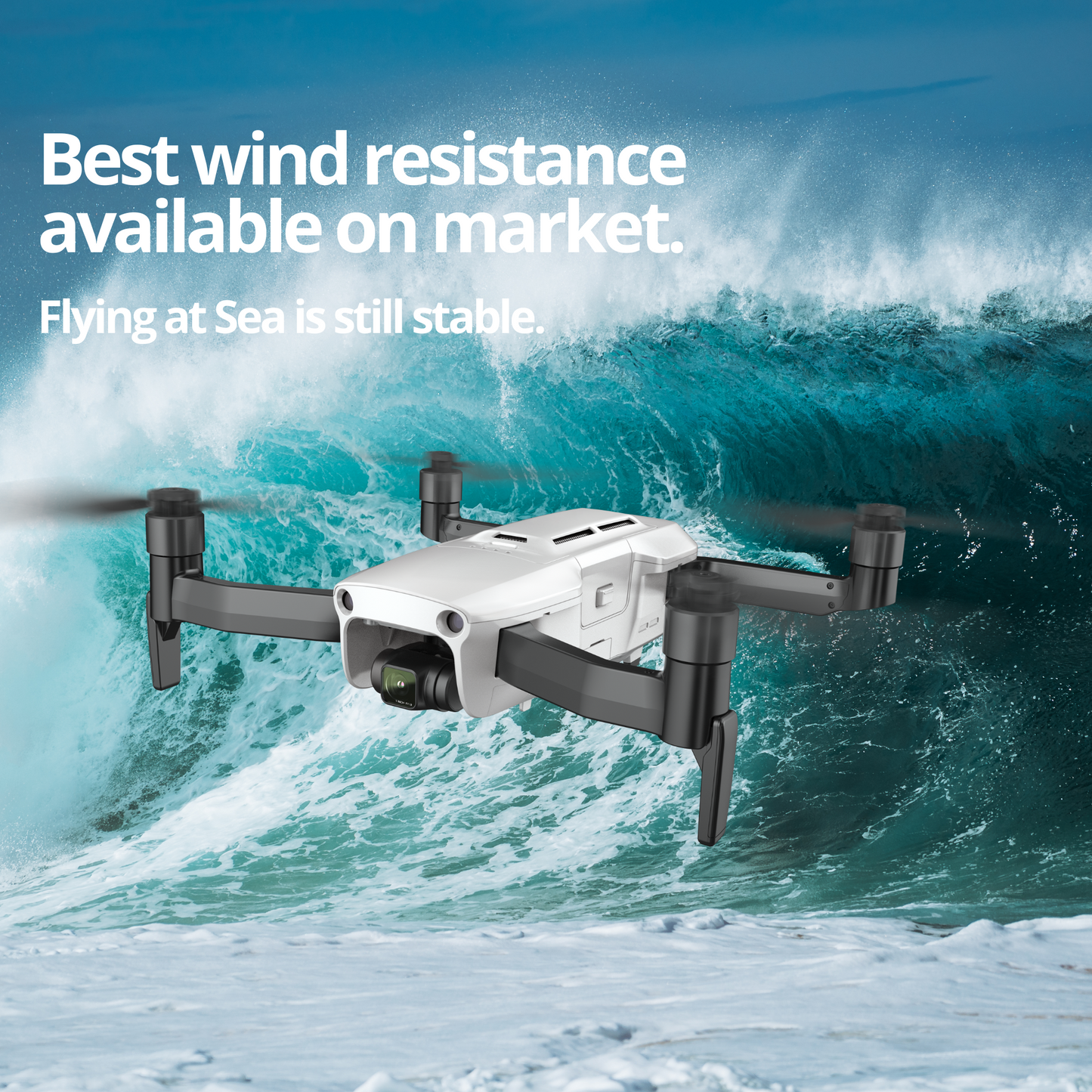 The Bigly Brothers Upgraded Ace 2+ Pro Sky Voyager Intrepid Class GPS Drone, 48MP Camera, 106-Mins Flight, 16km Range, Ultra-Stable 3-Axis Gimbal, Level 8 Wind Resistance, Waterproof/Snowproof, Heavy Duty Professional Grade Drone