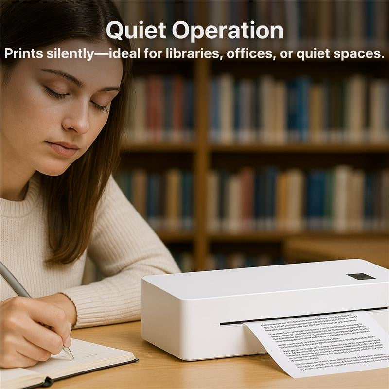 The Bigly Brothers Wireless 300DPI High Resolution Mini Printer – No Ink Required, Thermal Printer, Lightweight & Travel-Ready for School or Office Work