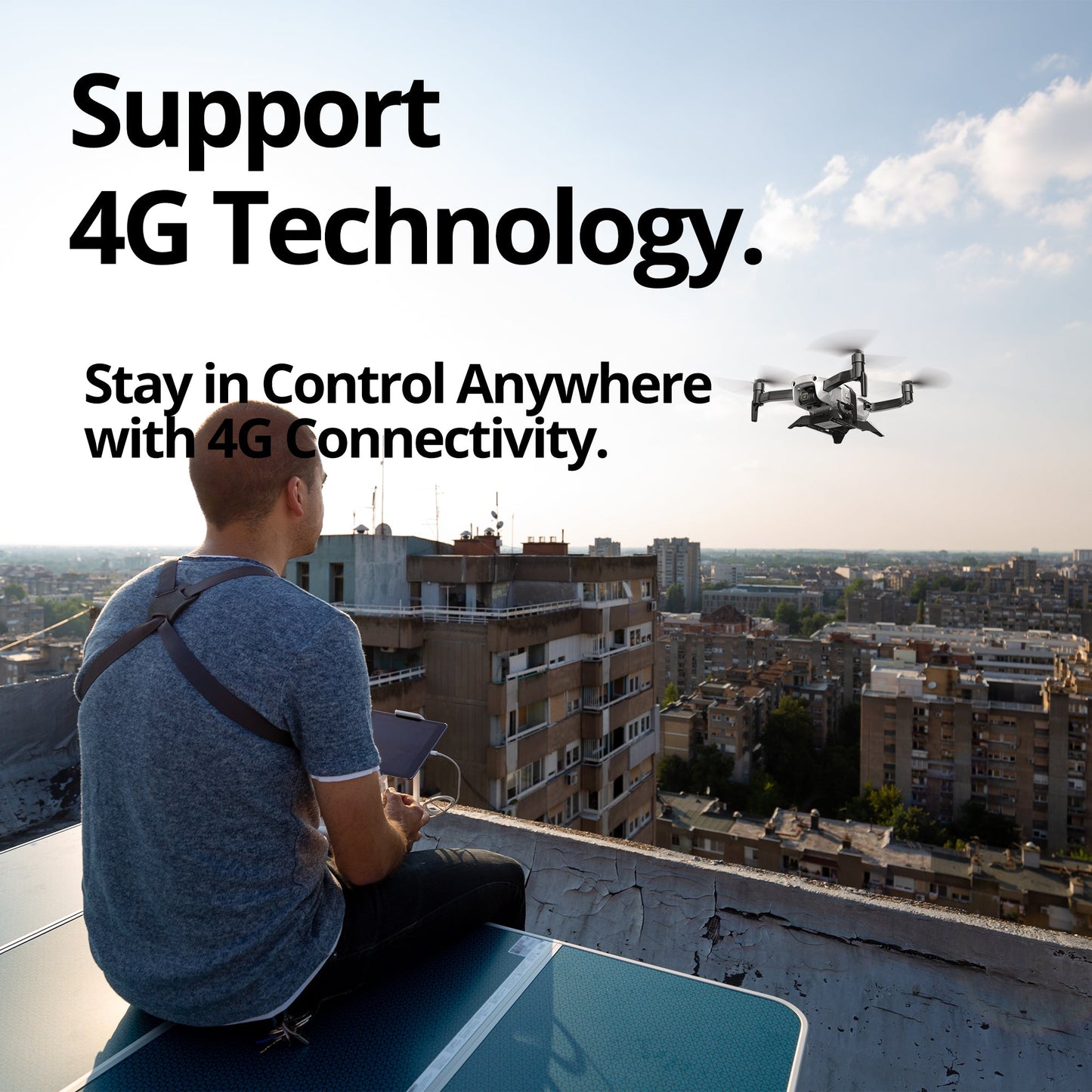 The Bigly Brothers Upgraded Ace 2+ Pro Sky Voyager Intrepid Class GPS Drone, 48MP Camera, 106-Mins Flight, 16km Range, Ultra-Stable 3-Axis Gimbal, Level 8 Wind Resistance, Waterproof/Snowproof, Heavy Duty Professional Grade Drone